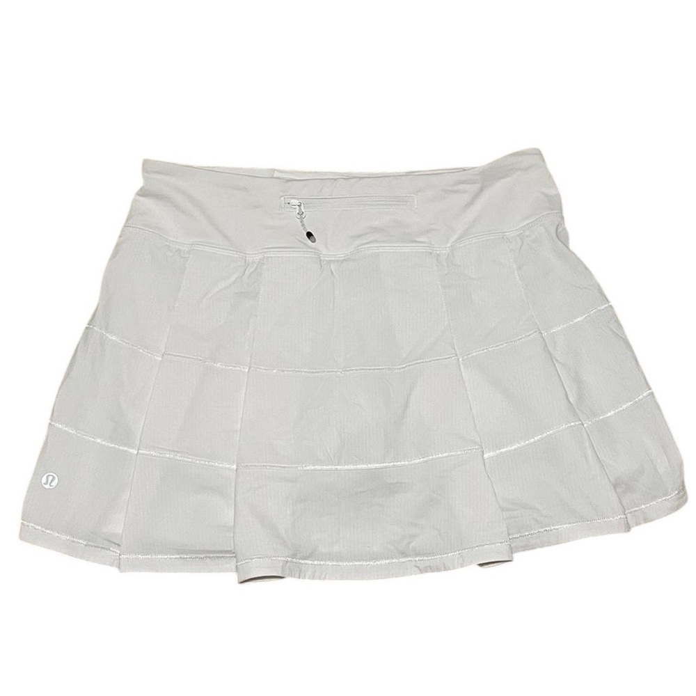 Lululemon Pace Rival Skirt- White Size 6 Tall